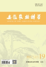 安徽农业科学2025年10月第19期